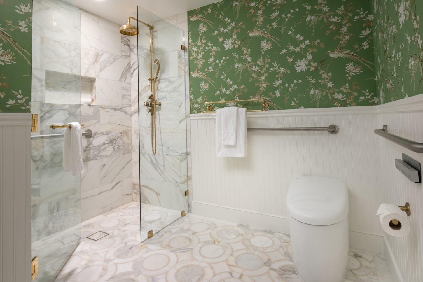 Signature King ADA bathroom with luxury shower