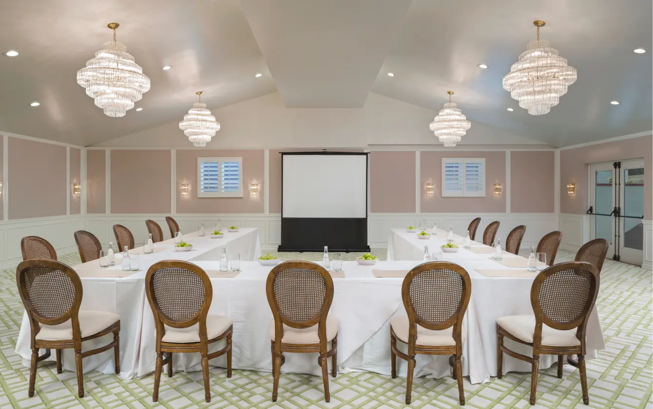 Meetings room with a large table | The inn at Rancho Santa Fe