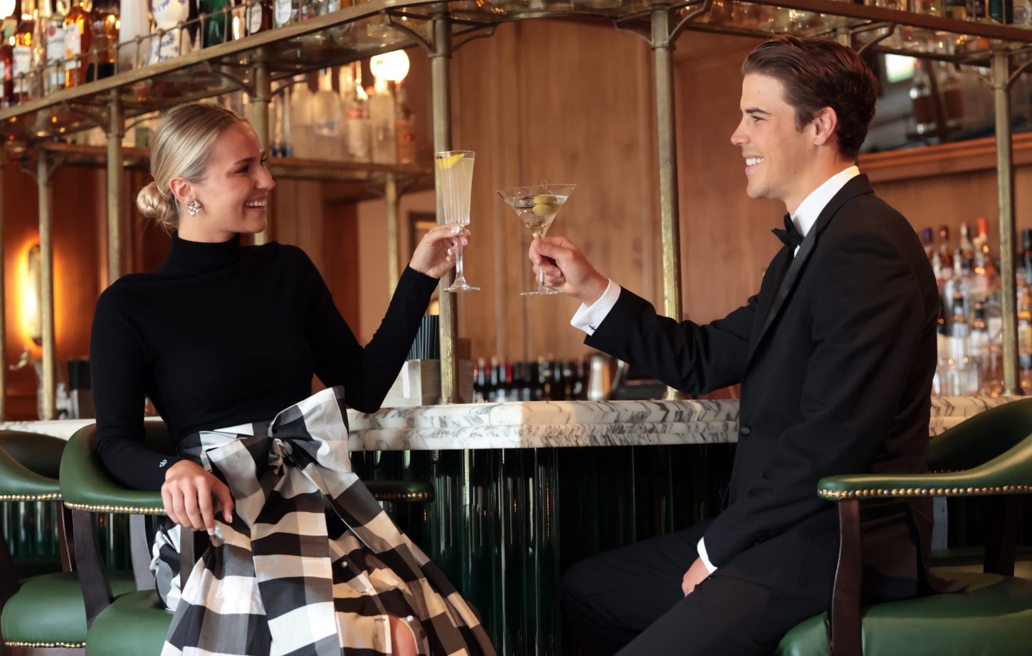 Couple having drinks at Bing's Bar at The Inn at Rancho Santa Fe