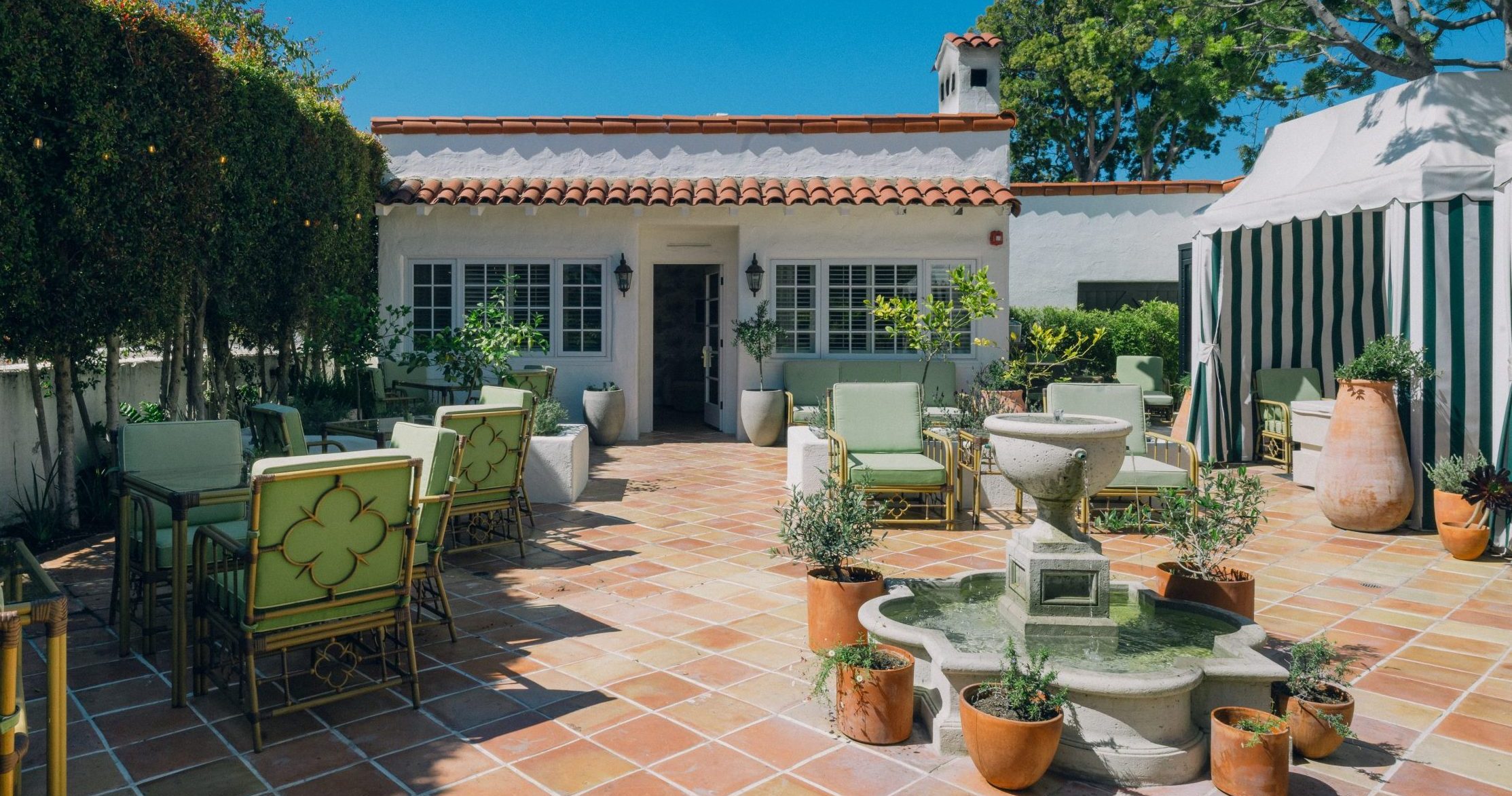 New spa patio